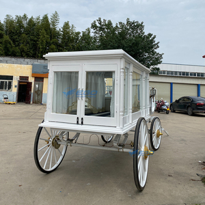 Cercueil funéraire vintage orné, traîné par des chevaux, à vendre - Fournitures funéraires - Product Image 2