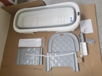 M/L/XL SIZE Baignoire Pliante en Plastique Affichage LED Adulte bébé intérieur Pliable Portable Grande Baignoire Spa avec couvercle
