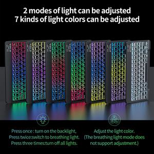 Arkadan aydınlatmalı Bluetooth sessiz sessiz noisless klavye ve fare combo ile 9.7-11 inç tablet kablosuz klavye ve fare combo için - Product Image 6