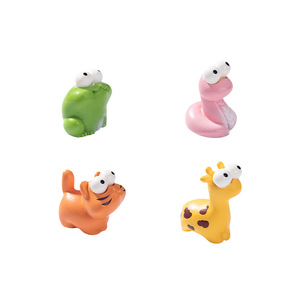 Adornos de animales del bosque en miniatura de dibujos animados, decoraciones y accesorios de resina para jardín - Product Image 1