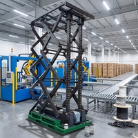 Plateforme élévatrice à chaîne rigide robuste à puits bas, plateforme de levage électrique à chaîne rigide pour équipement de ligne de production en usine