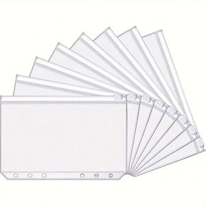 ซองซิป X515 ขนาด A6 A5 กันน้ำ ทำจาก PVC สำหรับจัดเก็บเงินและเอกสาร ซองใส่เอกสารแบบใสกันน้ำ PVC - Product Image 2