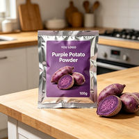 Colorant alimentaire naturel pour la pâtisserie, ingrédient pour smoothie, poudre de patate douce violette 100% pure