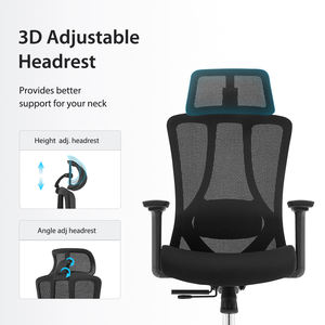 ชุดโต๊ะทำงานพร้อมเก้าอี้สำนักงานตาข่ายนั่งสบาย เฟอร์นิเจอร์สำหรับบ้าน พร้อมเบาะรองนั่งตามหลักสรีรศาสตร์ - Product Image 5