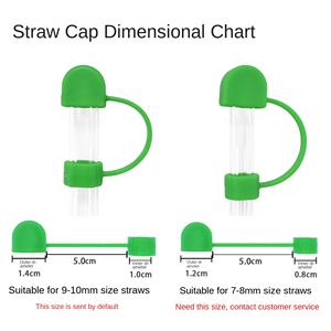 Sombrero de Paja de Silicona Personalizado al por Mayor de 10 mm para Vaso Stanley, Accesorios Universales para Bar, Adorno para Pajita - Product Image 2