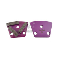 Disque à segment de meulage diamanté soudé haute fréquence OEM d'usine, forme trapézoïdale, haute dureté, 10 mm, 16 mm # -270 #   Béton granulé