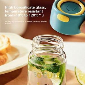แก้วน้ำแก้วขนาดเล็ก 150 มล. พกพาสะดวก น่ารัก สไตล์น่ารัก ขวดน้ำขนาดเล็ก - Product Image 1