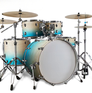 5 tambours + 2/3/4 cymbales kit de grosse caisse avec pédales de support métal <span class=keywords><strong>Jazz</strong></span> Rock batterie en gros pour débutant enfants Studio scène pratiqueOEM - Product Image 2