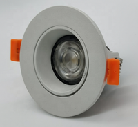 Nouveau spot LED moderne en aluminium, cadre DC12V/220V GU10, luminaire encastré dimmable avec source lumineuse COB