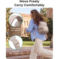 Nouveau mini sac à dos pour femmes, ultra-léger, en polyester, avec fermeture éclair, tendance, portable, sangle détachable, harnais à coussin d'air, compatible avec les ordinateurs portables de 15 pouces
