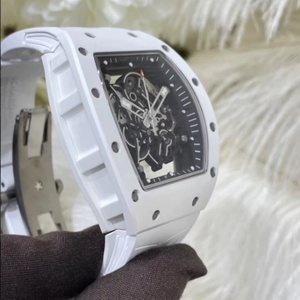 Luxury White Ceramic <b>Skeleton</b> <b>Watch</b> Men Blue Dial <b>Automatic</b> Sapphire Crystal Sport <b>Watch</b> - Product Image 3
