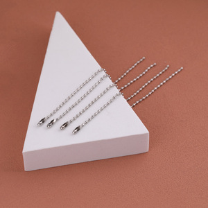 Beaded Chain Metal Plated Round For Necklace Making DIY Jewelry Accessories 56002 - Product Image 3