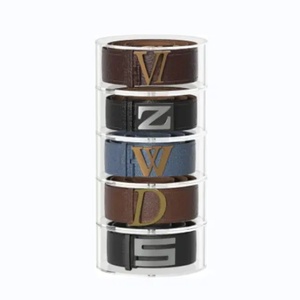 Custom Design Clear Acrylic Belt Storage Organizer 5 Compartments Belt Box for Closet YAGELI - Product Image 4
