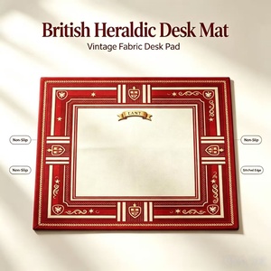 LANY 31.5in × 31.5in Square <b>Table</b> Mat, Classic American Style Anti-Slip Desk Pad for Dining, Game Nights and Home Decor - Product Image 4