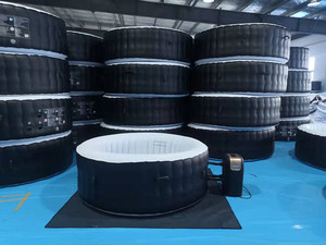 <strong>Custom</strong> Insulated Safety Round Inflatable Spa Bubble Dust <strong>Pool</strong> Covers for Hot Tub - Product Image 6
