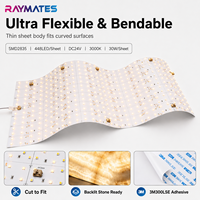 Panneau LED flexible haute luminosité découpable 448LED/PCS 3000K Panneau flexible translucide rétroéclairé pour pierre/marbre/comptoirs muraux