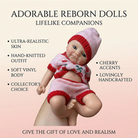 Muñeca de Silicona Suave de Cuerpo Completo de 13 Pulgadas con Boca Abrible, Muñeca de Bebé Realista, Recién Nacida, Regalo para Niños, Decoración, Compañía