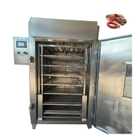 Séchoir à fumée industrielle de grande capacité 50 kg/fois pour poisson, biscuits, gâteaux, viande, équipement de fumage à chaud, fumoir à saucisses, four à fumée froide