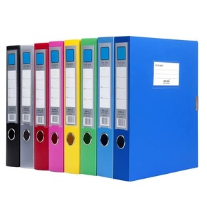 Caja de suministros de oficina de fábrica Archivos A4 Caja de archivo de plástico Cartera de documentos <span class=keywords><strong>Carpeta</strong></span> de archivos se puede personalizar - Product Image 1