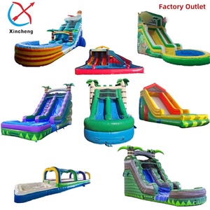 <span class=keywords><strong>Jeux</strong></span> gonflables d'extérieur en PVC commerciaux, toboggan aquatique géant <span class=keywords><strong>gonflable</strong></span> pour adultes <span class=keywords><strong>avec</strong></span> <span class=keywords><strong>piscine</strong></span> amovible et souffleur - Product Image 1