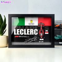 Modèle de voiture de course F1 3D réaliste et moderne, peint à la main, avec cadre photo en alliage personnalisé, art mural 3D par Ksart