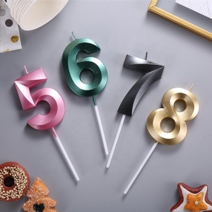 Vela de Cera para Pastel de Cumpleaños con Número del 0 al 9 para Decoración de Fiestas al por Mayor - Product Image 2