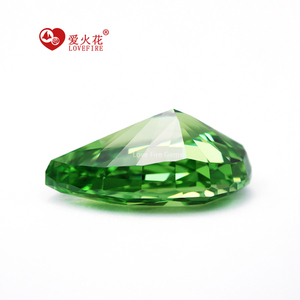 4k nghiền đá cắt lê hình dạng tổng hợp Cubic Zirconia 3*5mm-14*18mm 5A + lớp cỏ màu xanh lá cây màu lỏng CZ đá quý giá bán buôn - Product Image 3