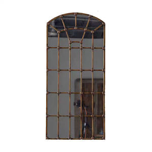 Espejo de cuerpo entero con marco retro dorado para colgar en la pared, ideal para tiendas de ropa, casas de huéspedes y hoteles. - Product Image 5