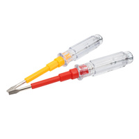 Testeur de tension CA professionnel HannaH en gros, 80V-500V, corps transparent, stylo de test électrique, kit de service tournevis, vis lumineuse