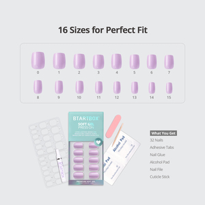 ชุดเ<span class=keywords><strong>ล</strong></span>็บปลอมสั้นทรงเหลี่ยมคุณภาพสูง ขายส่ง <span class=keywords><strong>สี</strong></span><span class=keywords><strong>พาส</strong></span><span class=keywords><strong>เท</strong></span><span class=keywords><strong>ล</strong></span> <span class=keywords><strong>สี</strong></span><span class=keywords><strong>ม่วง</strong></span> <span class=keywords><strong>เจ</strong></span><span class=keywords><strong>ล</strong></span>นิ่ม หนา กดติดง่าย - Product Image 2