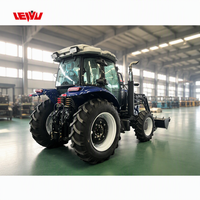 Tracteur à roues polyvalent de 180 CV 4x4 avec moteur et boîte de vitesses pour les équipements agricoles