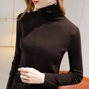 Fancy Slim Fit Cashmere Rùa Cổ Áo Thun Áo Len Len Thanh Lịch Cao Cổ Rắn Màu Áo Len Được Thiết Kế Cho Thời Tiết Lạnh - Product Image 2