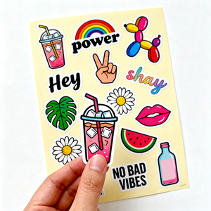 स्वयं चिपकने वाला विनाइल स्टिकर कस्टम लोगो मुद्रित चुंबन कट लेबल - Product Image 6