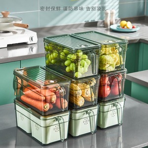 กล่องเก็บตู้เย็นพร้อมที่จับกล่องเก็บผักผลไม้สดในครัวกล่องเก็บอเนกประสงค์ - Product Image 4