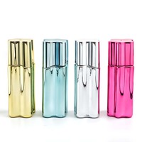 Flacon de parfum en verre à col vissé de 30 ml, flacon vaporisateur de parfum portable métallisé électroplaqué, récipient cosmétique rechargeable