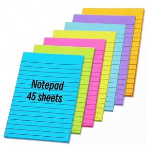Color Line Self-Adhesive Notebook Auxiliary Writing Record <b>Book</b> Address <b>Book</b> Memo Pads with Index Stickers - Product Image 1