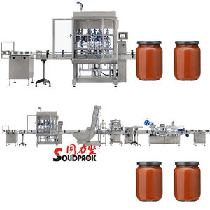 Solidpack mermelada de <span class=keywords><strong>salsa</strong></span> picante de tomate industrial máquina de retractable fill de tarros de vidrio - Product Image 1