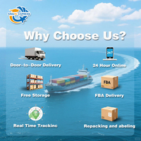Agent d'approvisionnement maritime et aérien en Chine, expédition porte-à-porte DDP vers les États-Unis via LCL+Express avec manipulation et assurance des marchandises dangereuses