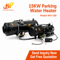 Calentador de Estacionamiento Diésel OkyRie WH-15B Pro 12V 24V, Potencia Completa, Ahorro de Combustible de 1.5L/H para Vehículos en Áreas Frías del Norte