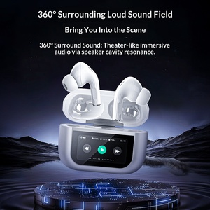 Casque sans fil <span class=keywords><strong>Avatar</strong></span> 50ANC à réduction de bruit active intelligente pour écouteurs 5.4, écran tactile LED, multifonction, intra-auriculaire, IP68 - Product Image 3