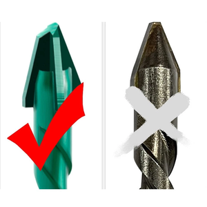 <span class=keywords><strong>Foret</strong></span> à <span class=keywords><strong>verre</strong></span> en carbure de titane vert avec queue hexagonale excentrique et pointe en carbure, avec cannelure, pour <span class=keywords><strong>verre</strong></span>, céramique et carrelage en porcelaine - Product Image 6