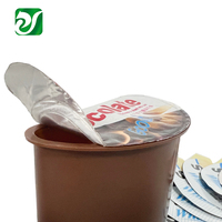 Film d'étanchéité pour tasse en plastique, bâton de Biscuit personnalisé facile à déchirer tremper dans la tasse à chocolat Film d'étanchéité de couverture
