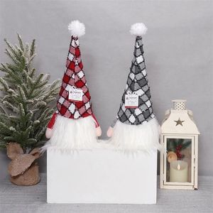 Dúo de Gnomos Suecos Iluminados Festivos con Patas Colgantes de Peluche Suave para Decoración Navideña del Hogar - Product Image 3