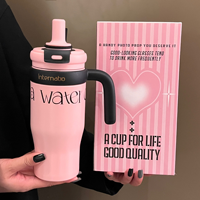 Termo Portátil de Gran Capacidad, Ecológico, para Estudiantes, Taza de Café con Asa, Diseño Simple y Moderno para Oficina