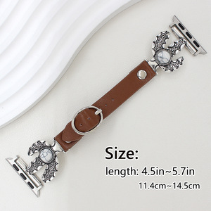 Correa de cuero con cierre metálico turquesa Upro para Apple Watch, compatible con Ultra 3/2, 49mm, 11, 10, 9, 8, 7. Correa vintage para reloj inteligente. - Product Image 2