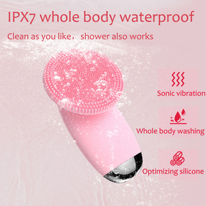 Wholesale Hand Held Electric Facial Cleansing Brush High Frequency <b>Vibration</b> Deep Cleaning Exfoliation Pore Shrinking Nose Face - Product Image 4