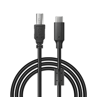 Câble de données Kebaolong PVC Type-C vers carré pour imprimantes, pianos numériques, ordinateurs portables, smartphones, appareils photo, scanners
