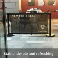 File d'attente de sécurité extérieure en PVC personnalisé 1.0m ligne de clôture publicitaire mobile garde-corps barrière d'événement pour la ceinture d'isolation de lieu de cinéma