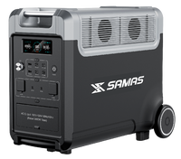 Station d'alimentation portable N051 3840Wh 3300W, batterie solaire LiFePO4, 3500 cycles, UPS, démarreur de secours, 15 ports, onde sinusoïdale pure rapide