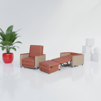 Chaise-lit médicale pliable pour hôpital, clinique, maison de retraite, chaise-lit pliable